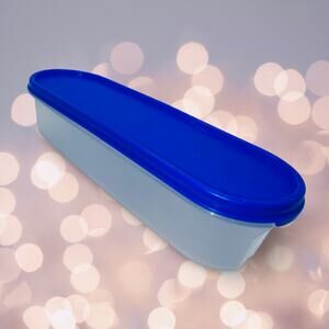 Tupperware Modular Mates Super Oval #1 Container Lid 2399A 2402A Royal Blue Set